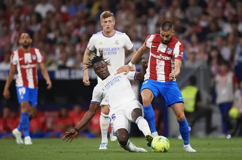 مباراة ريال مدريد ضد أتلتيكو مدريد (المصدر:Gettyimages)