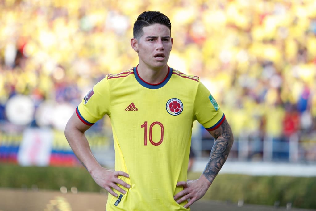 James Rodríguez con Colombia