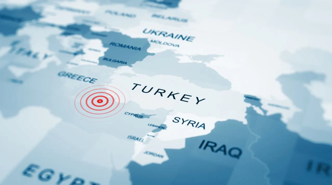 مركز زلزال تركيا وسوريا