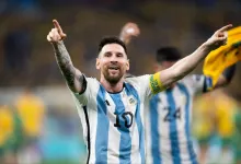 ليونيل ميسي من مباراة الأرجنتين وأستراليا في ثمن نهائي كأس العالم 2022