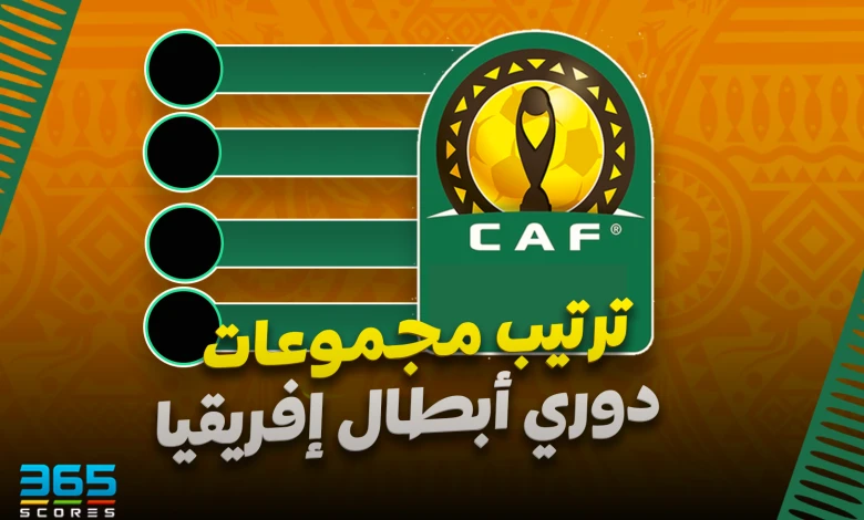 ترتيب مجموعات دوري أبطال إفريقيا